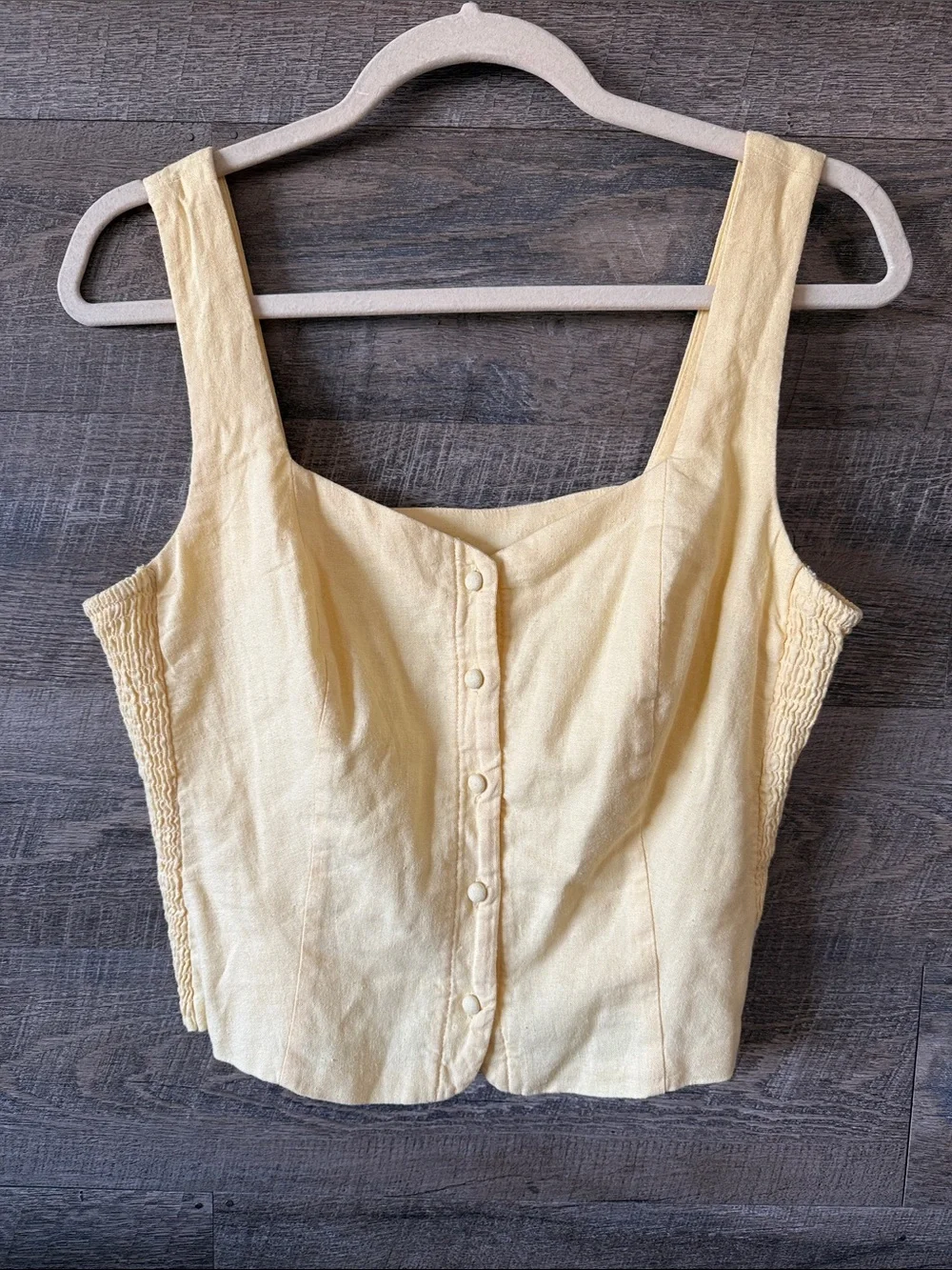 old navy • button-front sweetheart vest - Picture 2 of 7